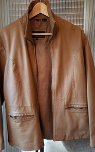 Phase Two Women's Caramel/Tan Leather Jacket